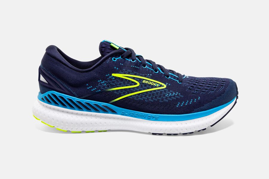 Brooks Running Shoes - Glycerin GTS 19 Road Mens - Navy/Blue - HRT-946875